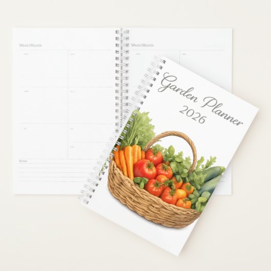 🥕🍅 Planificateur de Jardin 2026 🌱📔 (Devant avec enveloppe)