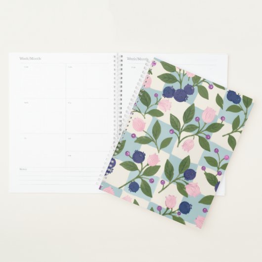 Planificateur de jardin de myrtilles (Devant avec enveloppe)