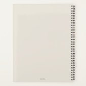 Planificateur de jardin personnalisé élégant (Dos)