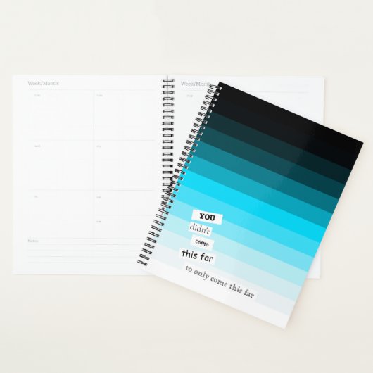 Planificateur de jour Cyan Blue (Devant avec enveloppe)