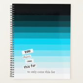 Planificateur de jour Cyan Blue (Devant)