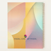 Planificateur de jour de padel – Style vibrant de (Dos)