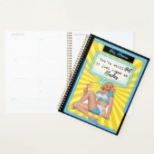 Planificateur de journée/Journal drôle pour femmes (Devant avec enveloppe)