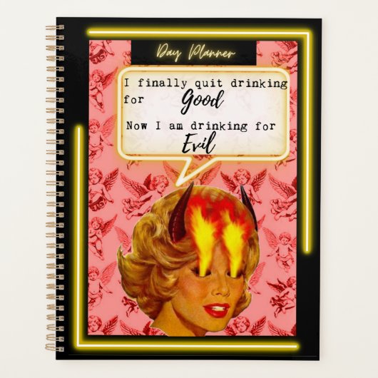 Planificateur de journée/Journal drôle pour femmes (Devant)