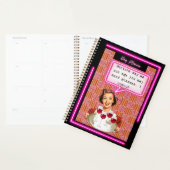 Planificateur de journée/Journal drôle pour femmes (Devant avec enveloppe)