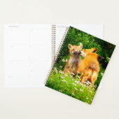 Planificateur de kits de renard roux | Art de la f (Devant avec enveloppe)