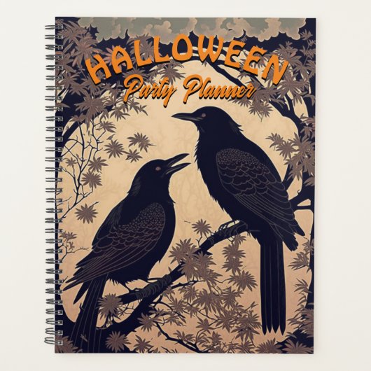 Planificateur de la fête d'Halloween Crow Couple (Devant)