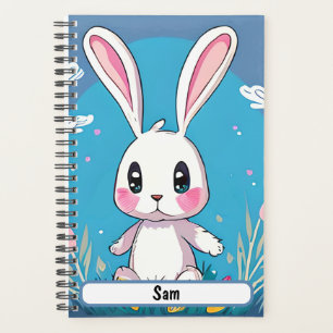 Planificateur De Lapin Blanc Avec Nametag Personna