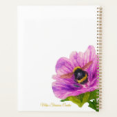 Planificateur de l'enseignant avec des fleurs de s (Dos)