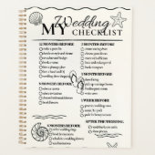 Planificateur de liste de contrôle mariage (Devant)