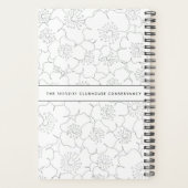Planificateur de logos floraux blancs TMC (Dos)