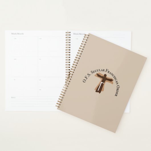 Planificateur de l'Ordre franciscain séculier (Devant avec enveloppe)
