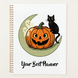 Planificateur de Lune de Citrouille de Chat d'Hall