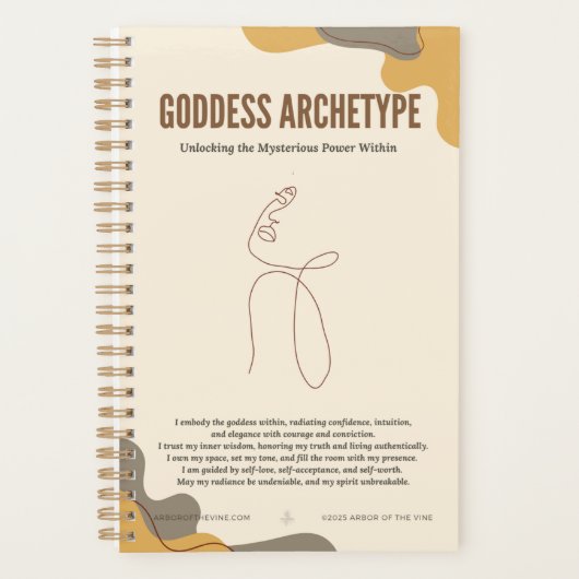 Planificateur de mantra de puissance féminine (Devant)