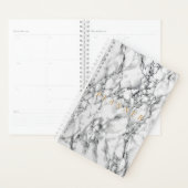 Planificateur de Marbres blancs (Devant avec enveloppe)
