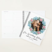 Planificateur de Mariage Couronne Florale Rustique (Devant avec enveloppe)