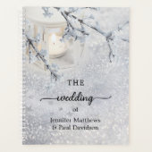 Planificateur de mariage hivernal de neige mousseu (Devant)