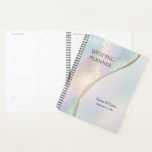 Planificateur de mariage iridescent abstrait moder (Devant avec enveloppe)