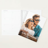 Planificateur de mariage mensuel hebdomadaire de p (Devant avec enveloppe)