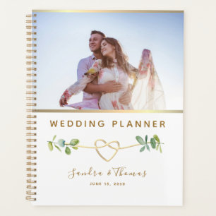 Planificateur de mariage photo Eucalyptus avec nom