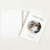 Planificateur de mariage photo personnalisable (Devant avec enveloppe)