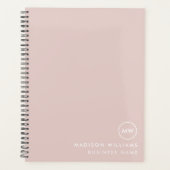 Planificateur de monogramme personnalisé minimal (Devant)