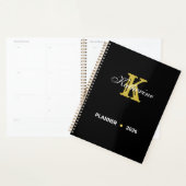 Planificateur de monogramme personnalisé Nom et in (Devant avec enveloppe)