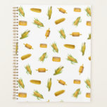 Planificateur de Motif de maïs<br><div class="desc">Motif avec des illustrations de maïs inspirées de l'aquarelle sur le berceau</div>