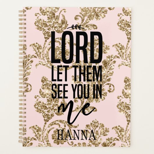 Planificateur de motivations en or rose personnali (Devant)