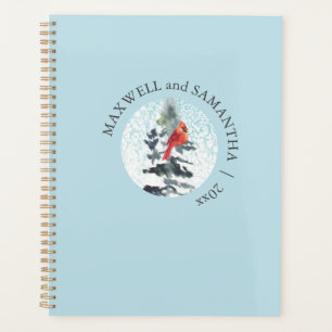 Planificateur de Noël Aquarelle Merveilleux Paysag