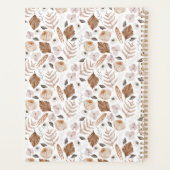 Planificateur de nom de famille floral Boho (Dos)