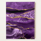 Planificateur de Parties scintillant Purple Gold a (Dos)