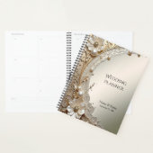 Planificateur de perles de fleurs blanches moderne (Devant avec enveloppe)