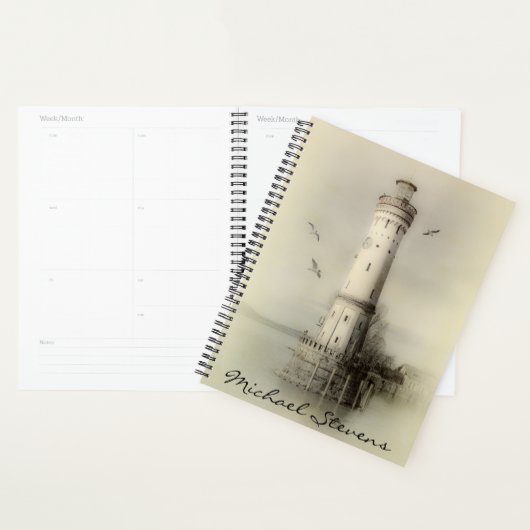 Planificateur de phare vintage (Devant avec enveloppe)