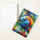 Planificateur de poissons coloré (Devant avec enveloppe)