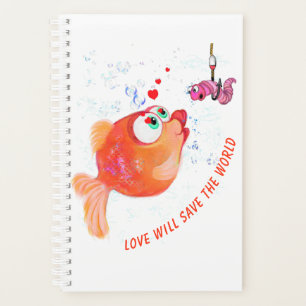 Planificateur de poissons et de vers drôles