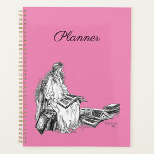 Planificateur de princesse avec des livres