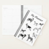 Planificateur de races de chiens (Devant avec enveloppe)