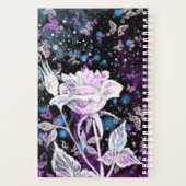 Planificateur de roses blanches et de papillons (Dos)