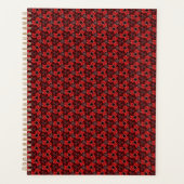 Planificateur de spectacles floraux rouge et noir (Devant)