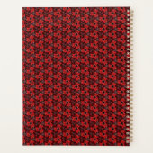 Planificateur de spectacles floraux rouge et noir (Dos)