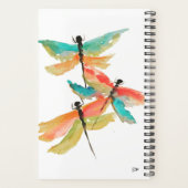 Planificateur de spirales de libellules (5,5 x 8,5 (Dos)