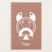 Planificateur de style géométrique Zodiac Tiger (Devant)