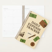 Planificateur de suivi des dépenses quotidiennes à (Devant avec enveloppe)