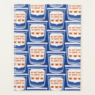 Planificateur de tasse de café de delicatessen rét