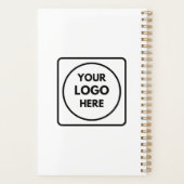 Planificateur de texte de logo minimal simple de m (Dos)