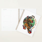 Planificateur de tigre orange (Devant avec enveloppe)