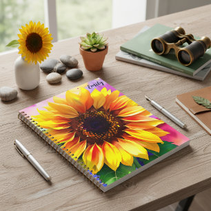Planificateur de tournesol avec nom personnalisé