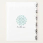 Planificateur de Tricot moderne Turquoise (Dos)