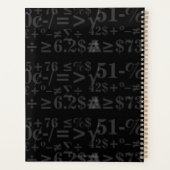 Planificateur de tuteurs mathématiques monogrammes (Dos)